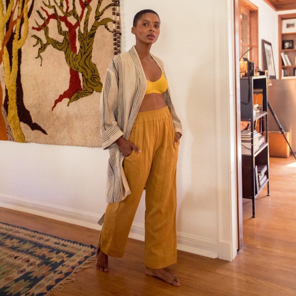 Odd Bird Marigold Gauze pants size XL